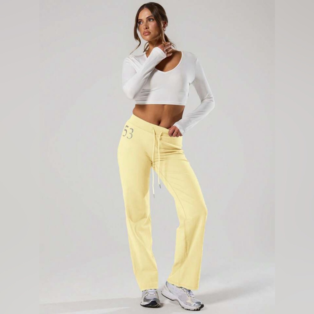 MUSERA Drawstring Tie Waist Jersey Sports Pants NWT